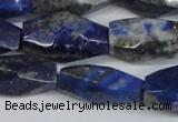 CNG2714 15.5 inches 12*25mm - 14*30mm faceted nuggets lapis lazuli beads