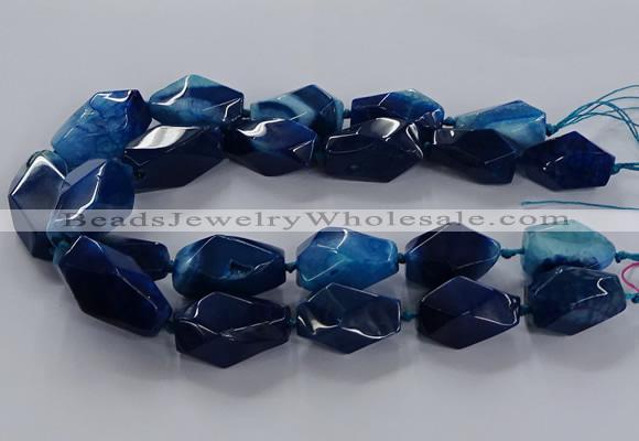 CNG2735 15.5 inches 15*30mm - 20*40mm nuggets agate beads