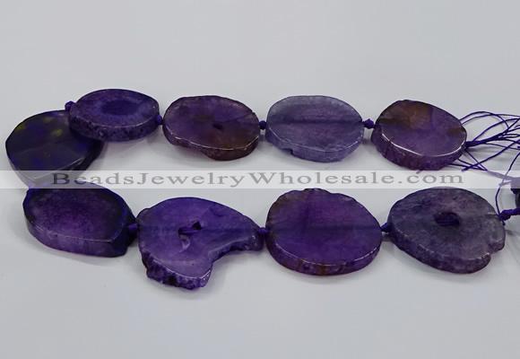 CNG2776 15.5 inches 30*35mm - 35*40mm freeform agate beads