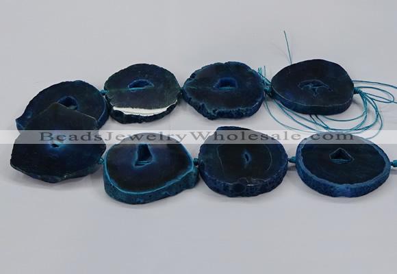 CNG2787 15.5 inches 35*40mm - 45*50mm freeform agate beads