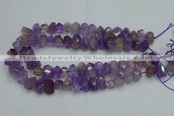 CNG2821 10*14mm - 13*18mm faceted nuggets ametrine beads