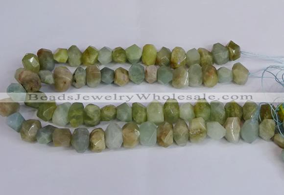 CNG2829 15.5 inches 10*14mm - 13*18mm faceted nuggets aquamarine beads