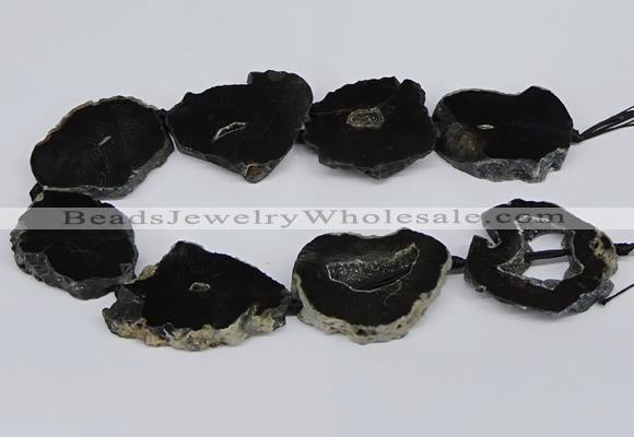 CNG2897 15.5 inches 35*40mm - 45*50mm freeform druzy agate beads