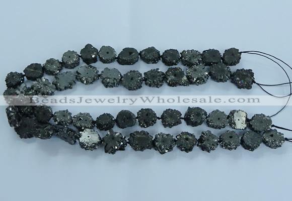 CNG2973 15.5 inches 8*10mm - 15*18mm freeform druzy agate beads