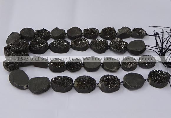 CNG2977 15.5 inches 13*18mm - 20*25mm freeform druzy agate beads