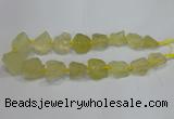 CNG3005 15.5 inches 15*20mm - 22*30mm nuggets lemon quartz beads