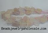 CNG3016 15.5 inches 15*20mm - 22*30mm nuggets rose quartz beads