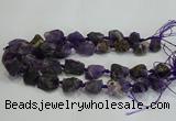 CNG3019 15.5 inches 15*20mm - 22*30mm nuggets amethyst beads