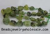 CNG3020 15*20mm - 22*30mm nuggets green rutilated quartz beads