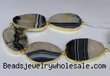 CNG3035 7.5 inches 35*45mm - 40*55mm freeform druzy agate beads