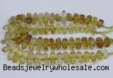 CNG3220 15.5 inches 10*20mm - 12*40mm faceted nuggets lemon quartz beads