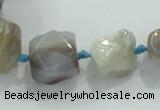 CNG333 15.5 inches 8*10mm - 18*22mm faceted nuggets agate beads