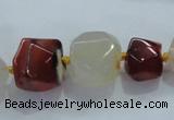 CNG336 15.5 inches 8*10mm - 15*18mm faceted nuggets agate beads