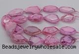 CNG3360 15.5 inches 30*35mm - 35*45mm faceted freeform agate beads