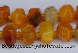 CNG3365 15.5 inches 10*14mm - 12*16mm nuggets agate beads