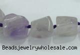 CNG338 15.5 inches 8*10mm - 18*22mm faceted nuggets amethyst beads