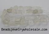 CNG3421 15.5 inches 15*20mm - 20*30mm nuggets white crystal beads