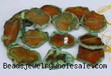 CNG3460 15.5 inches 35*40mm - 45*55mm freeform agate beads