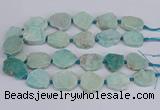 CNG3469 15.5 inches 20*25mm - 30*35mm freeform amazonite beads