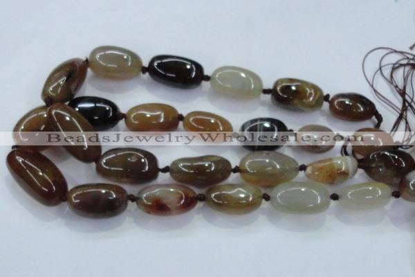 CNG348 15.5 inches 15*20mm - 20*30mm nuggets agate gemstone beads