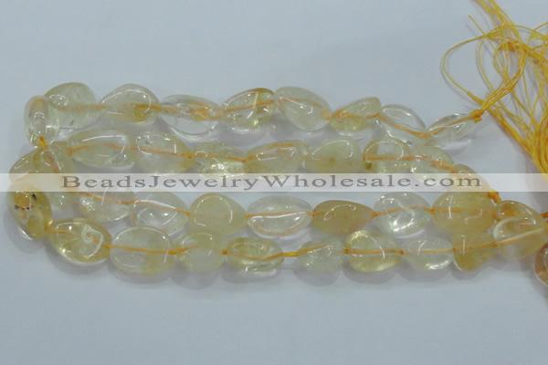 CNG350 15.5 inches 13*18mm - 20*25mm nuggets citrine gemstone beads