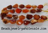 CNG3508 15.5 inches 15*20mm - 18*25mm faceted nuggets agate beads