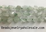 CNG3540 15.5 inches 8*12mm - 10*14mm nuggets green quartz beads