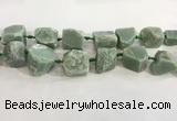 CNG3565 18*20mm - 25*30mm nuggets rough green aventurine beads