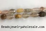 CNG3584 15*25mm - 20*35mm faceted nuggets mixed rutilated quartz beads