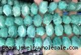 CNG3610 15.5 inches 13*20mm - 15*24mm faceted nuggets amazonite beads