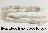 CNG3625 15.5 inches 12*35mm teardrop druzy agate beads