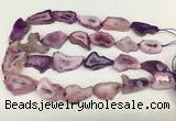 CNG3637 15.5 inches 22*30mm - 30*40mm freeform druzy agate beads