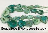 CNG3642 15.5 inches 22*30mm - 30*40mm freeform druzy agate beads