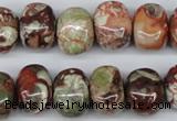 CNG37 15.5 inches 11*15mm nuggets rainforest agate gemstone beads