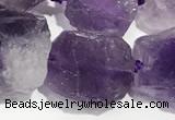 CNG3720 15.5 inches 10*14mm - 12*16mm nuggets rough amethyst beads