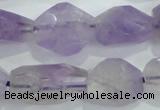 CNG390 15.5 inches 13*15mm – 16*23mm faceted nuggets lavender amethyst bead