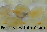 CNG431 15.5 inches 15*20mm – 25*30mm nuggets citrine gemstone beads