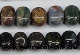 CNG44 15.5 inches 11*15mm nuggets Indian agate gemstone beads