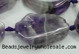 CNG453 15.5 inches 20*25mm - 25*40mm nuggets amethyst gemstone beads