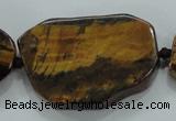 CNG462 15.5 inches 20*25mm - 25*55mm nuggets tiger eye beads