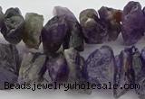 CNG5032 15.5 inches 8*25mm - 12*40mm nuggets amethyst beads