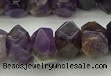 CNG5052 13*18mm - 15*20mm faceted nuggets dogtooth amethyst beads