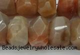 CNG5060 15.5 inches 15*20mm - 16*25mm faceted nuggets sunstone beads