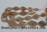 CNG5064 15.5 inches 20*30mm - 35*45mm faceted freeform sunstone beads