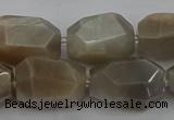 CNG5089 15.5 inches 13*18mm - 15*25mm faceted nuggets sunstone beads