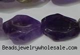 CNG5104 15.5 inches 14*20mm - 18*25mm freeform amethyst beads