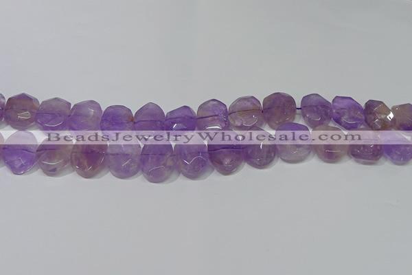 CNG5131 15.5 inches 15*18mm - 15*20mm faceted freeform ametrine beads