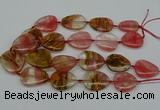 CNG5155 16*22mm - 30*35mm freeform volcano cherry quartz beads