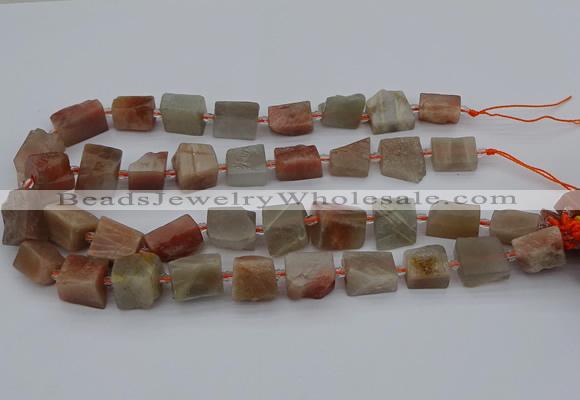 CNG5243 15.5 inches 8*12mm - 15*25mm nuggets moonstone beads