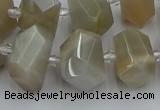 CNG5300 15.5 inches 12*16mm - 15*20mm faceted nuggets moonstone beads